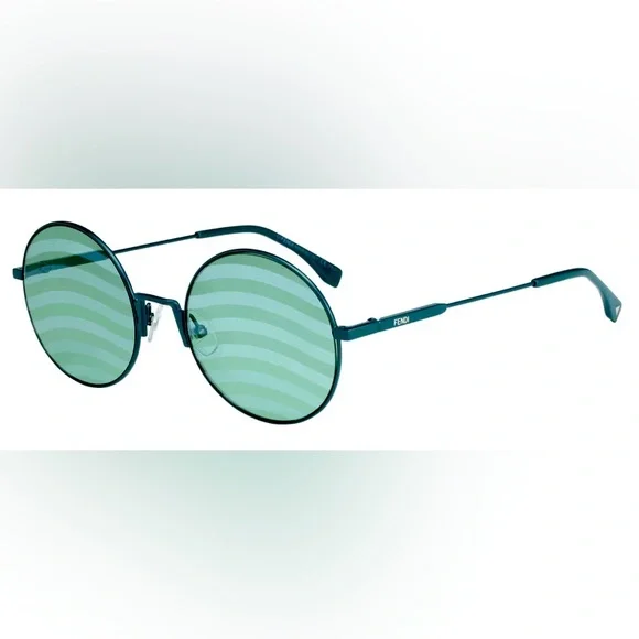 Fendi | Accessories | Green Waves Round Fendi Sunglasses 